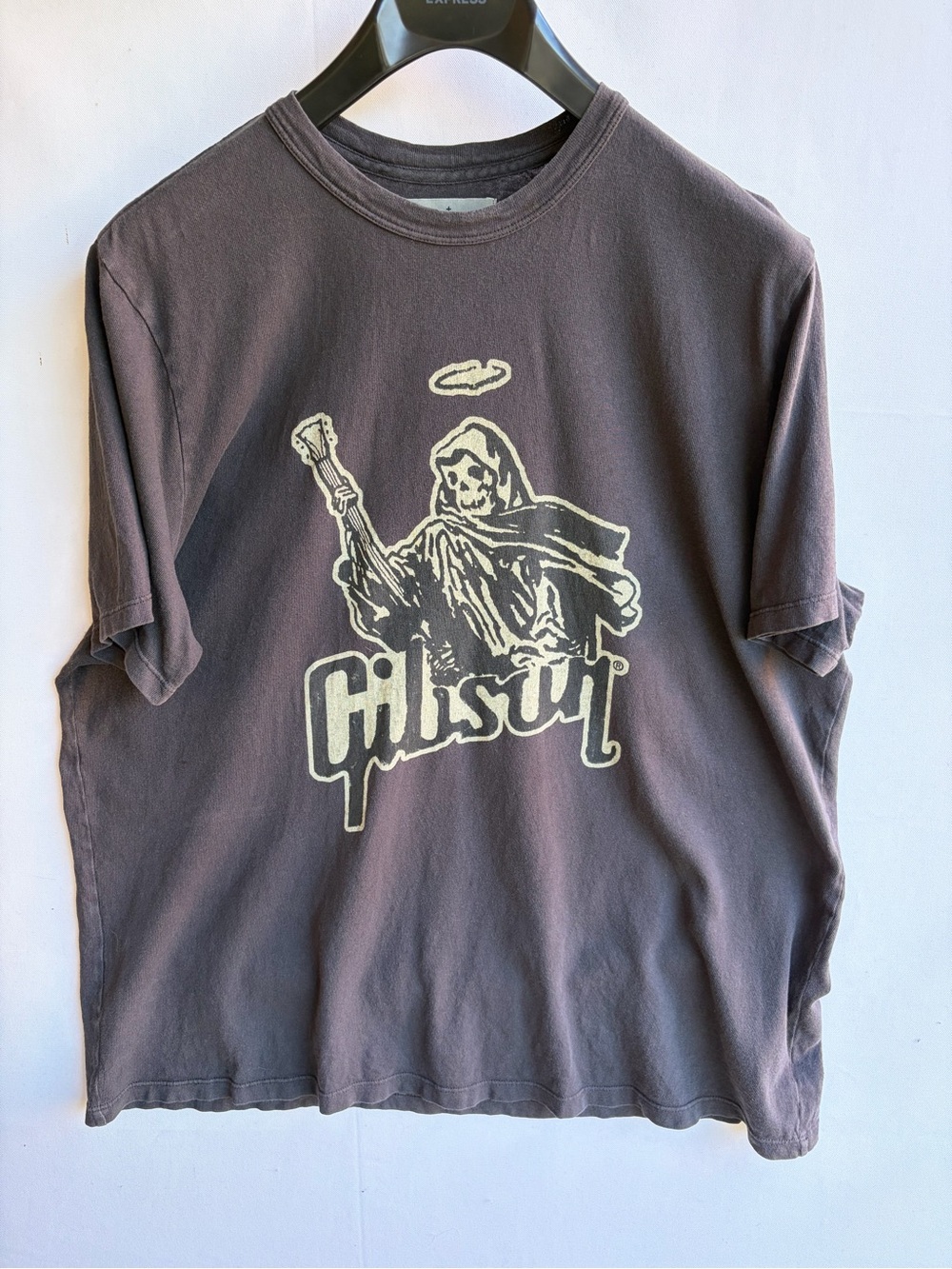 Imogene + Willie x Gibson "The Reaper" Graphic Tee Shirt XXL Faded Black